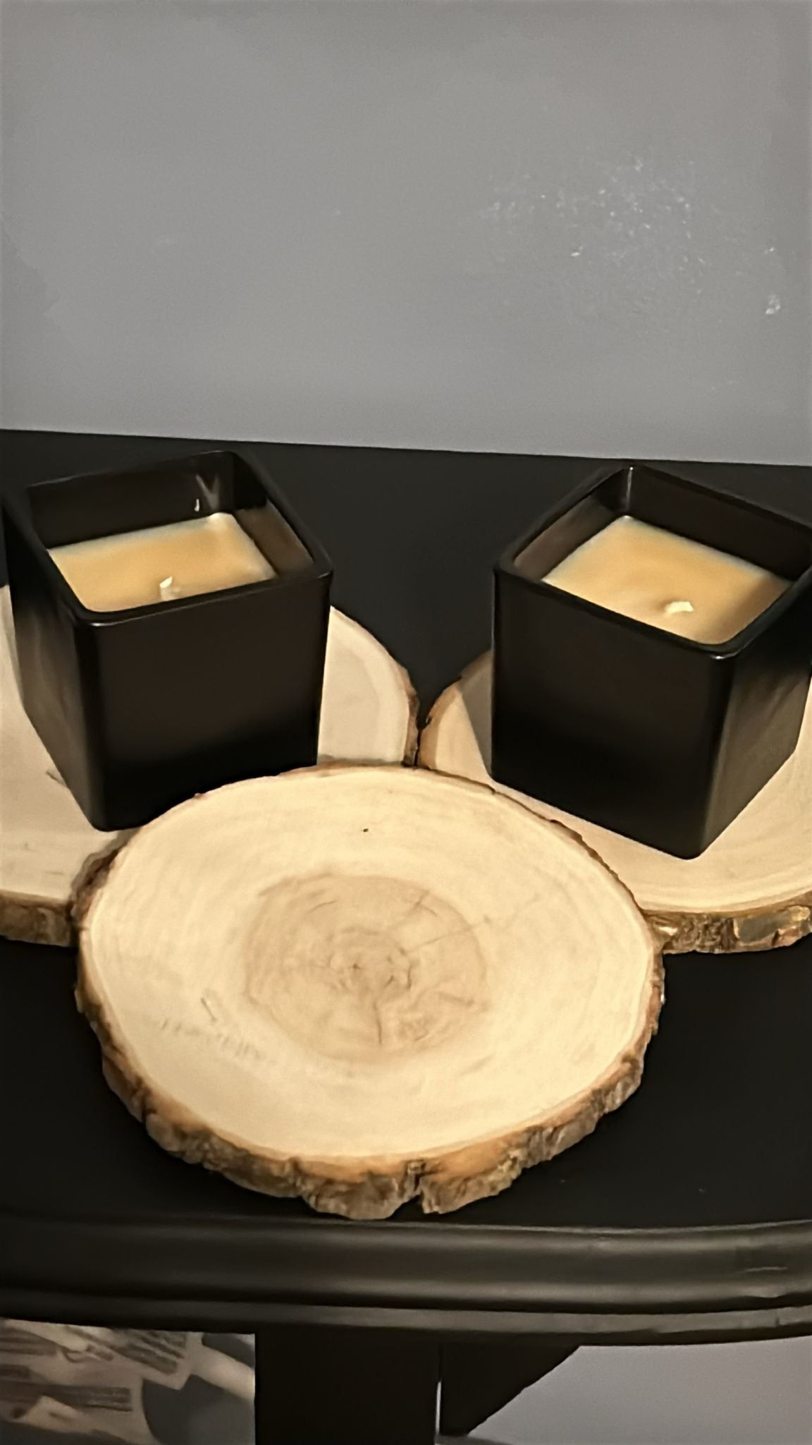 Pina Colda-2oz-Black Square-Hand -Poured Scented Candle