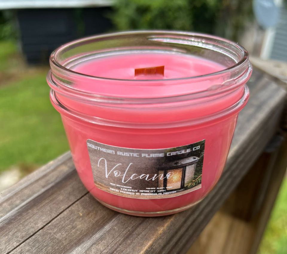Volcano-8oz-Mason Jar Candle