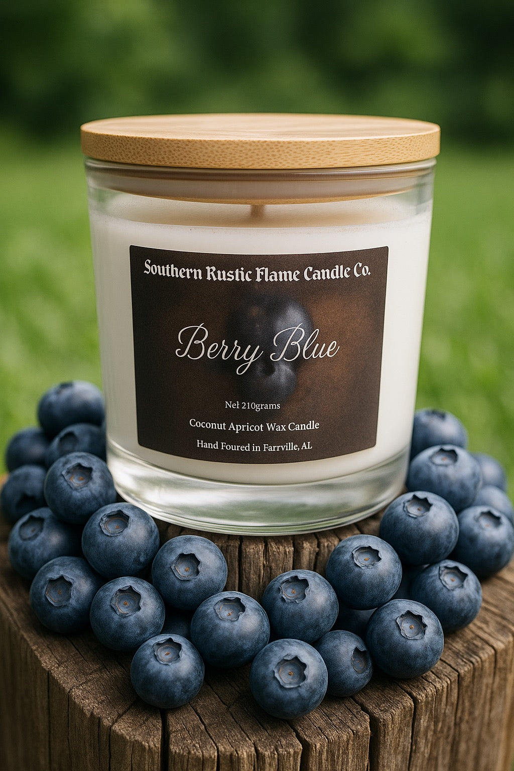 Berry Blue-10oz-Hand Poured Scented Candle
