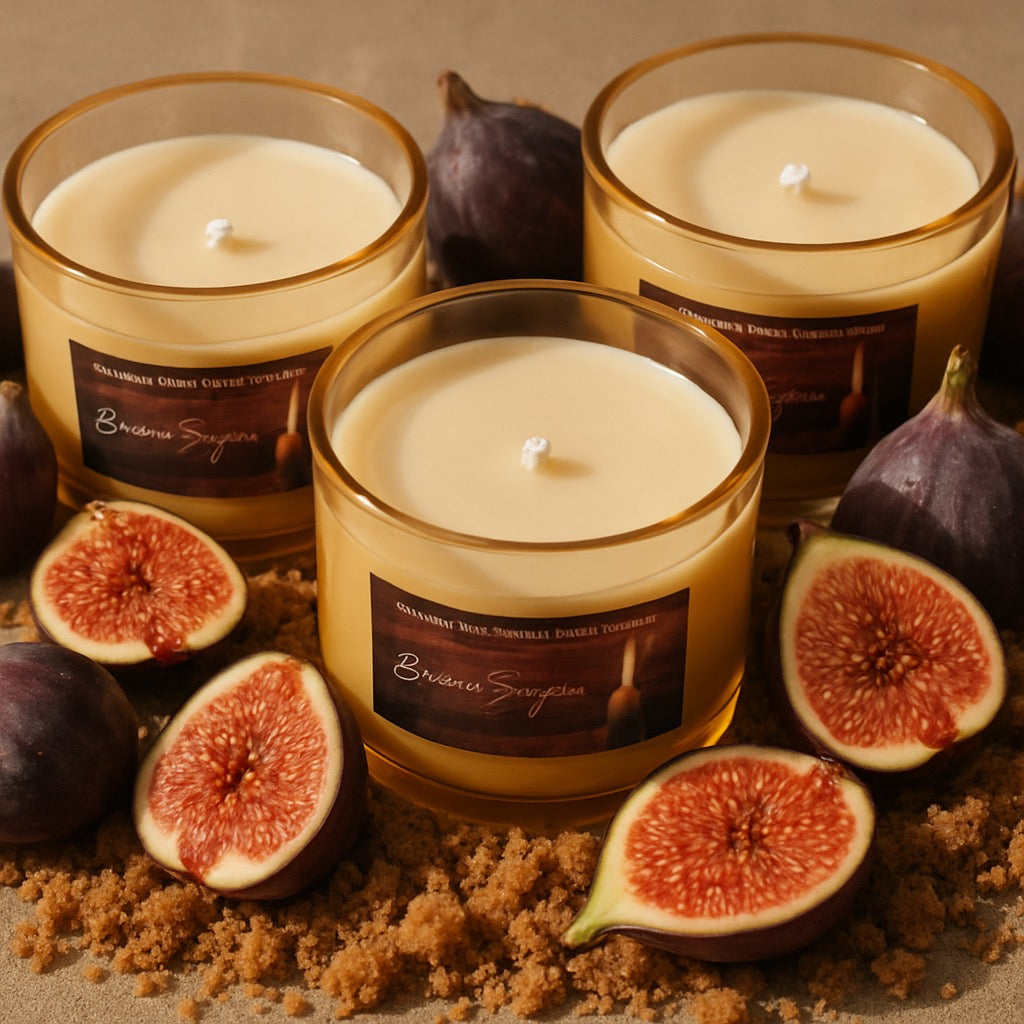 Brown Sugar & Fig-4oz-Hand Poured Scented Candle-Southern Rustic Flame Candle