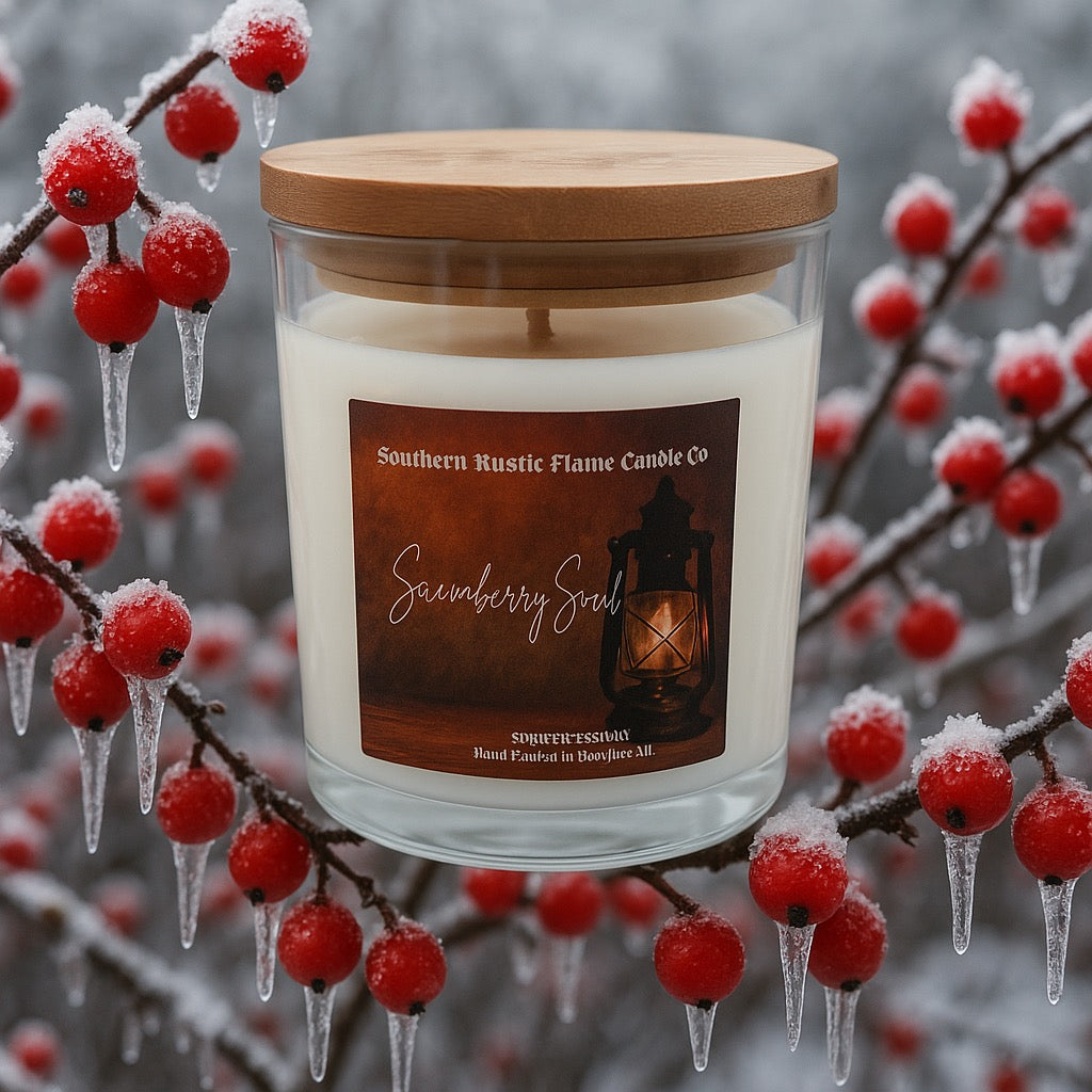 Snowberry Icicle-10oz-Hand Poured Scented Candle