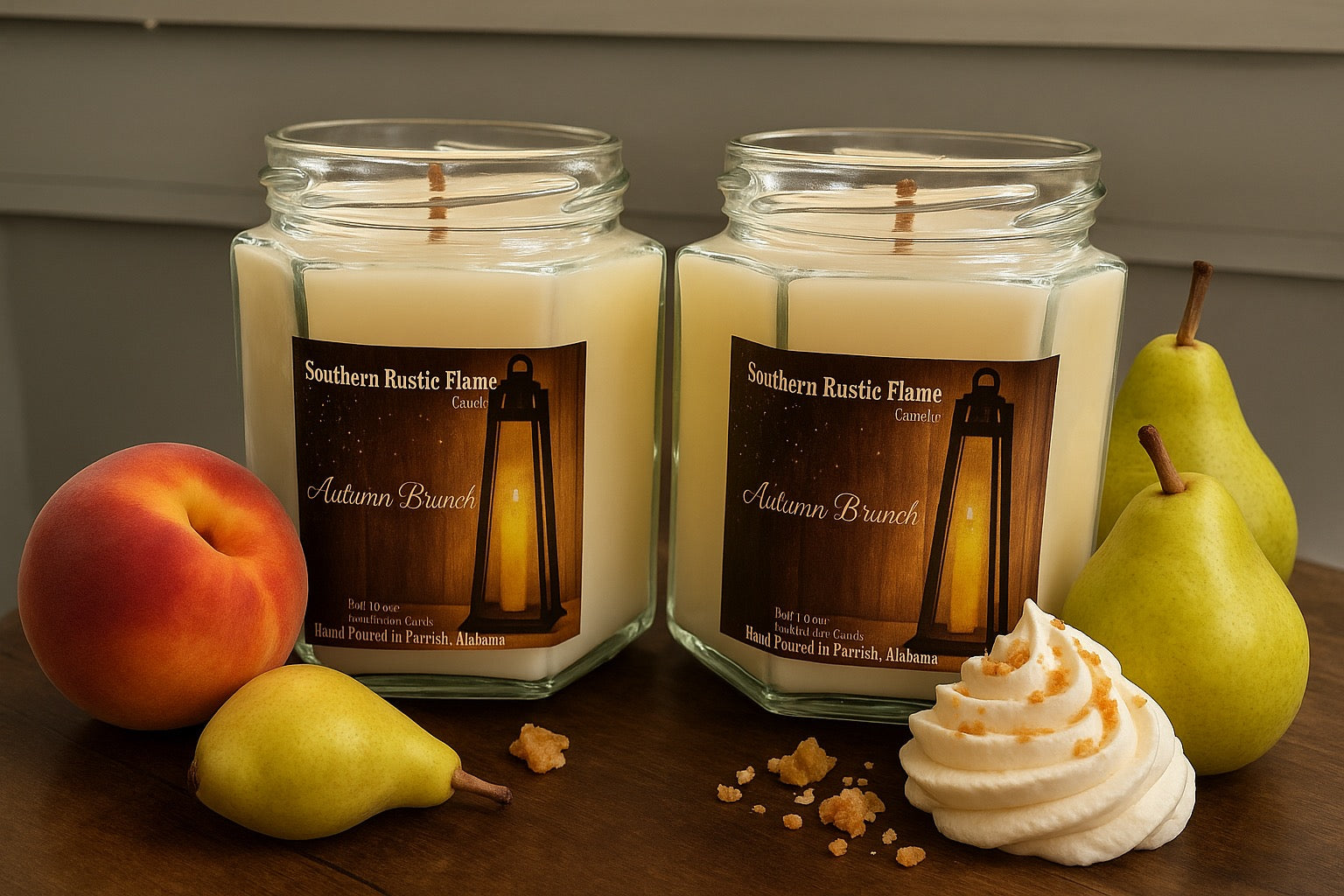 Autumn Brunch-6oz-Hand-Poured Scented Candle-Southern Rustic Flame Candle