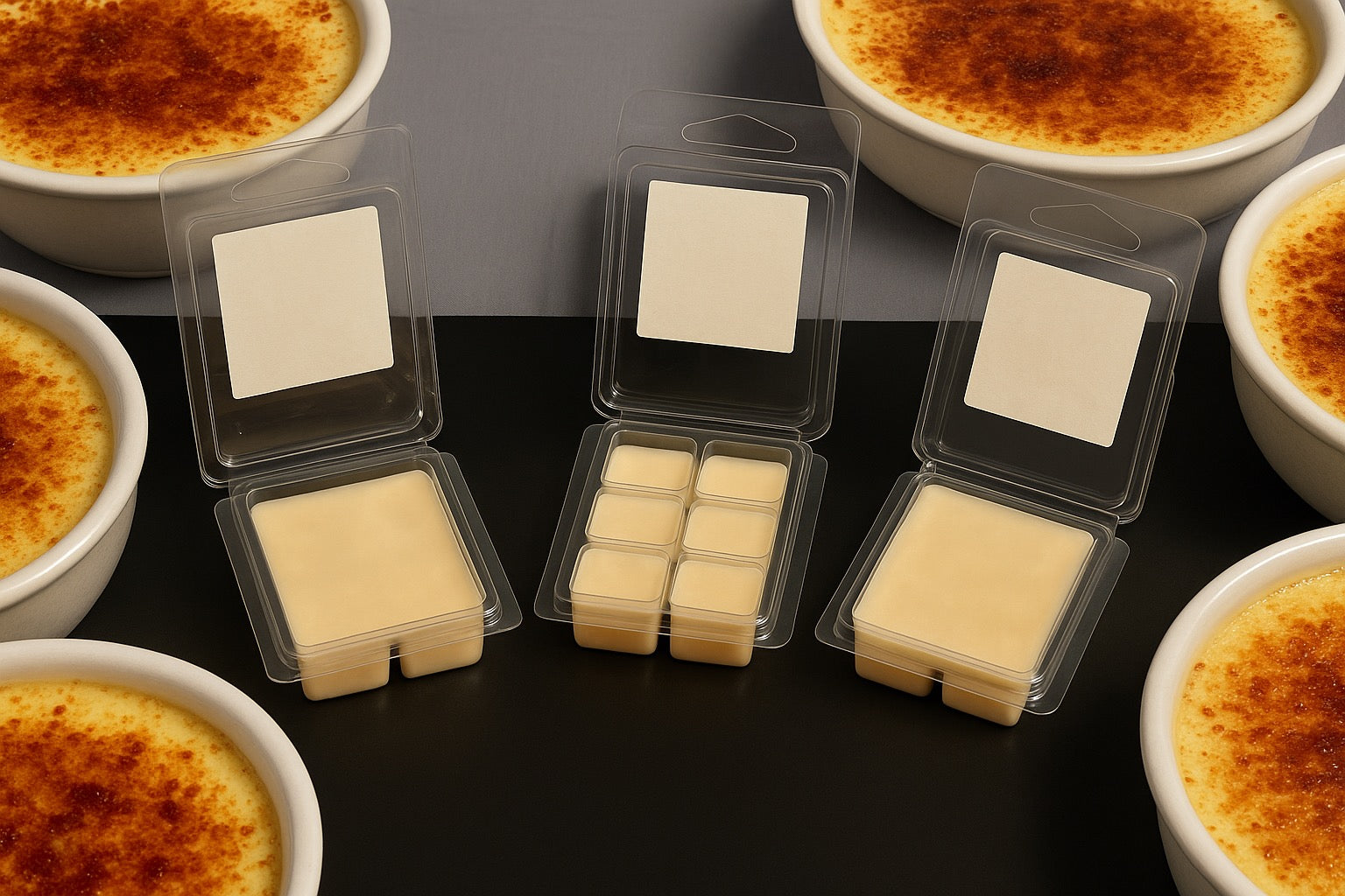 Crème Brûlée-Hand-Poured-Wax Melt-Southern Rustic Flame Candle