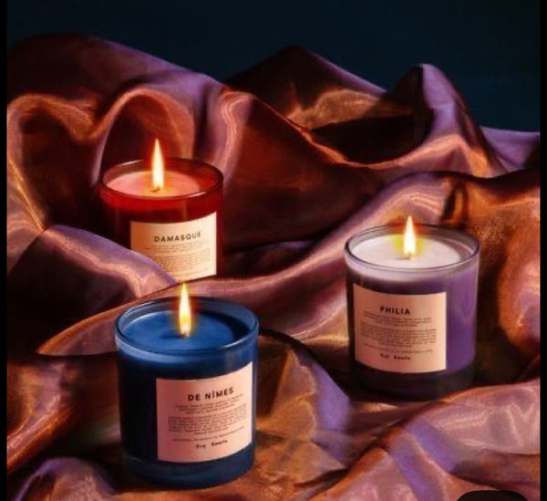 Every Shade of Flame Collection -Hand Poured Scented Candle| 10-7-4oz Straight sided clear-Southern Colored