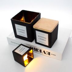 Southern Noir Candle Collection-Hand Poured|Black Square Jar-Scented Candles
