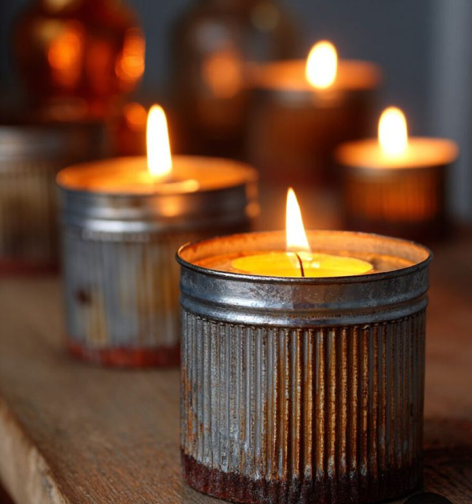Rustic Reflection Collection-Hand-Poured Tin Candles with Southern Charm