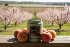 Peach Nectar – 9oz Sage Tin Candle – Wooden Wick