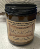 Apple Crisp & Cardamom – 8oz Amber Jar Candle – Cotton Wick
