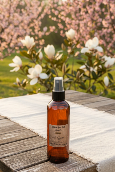 8oz-Peach Magnolia-Hand-Poured Room-Linen Spray