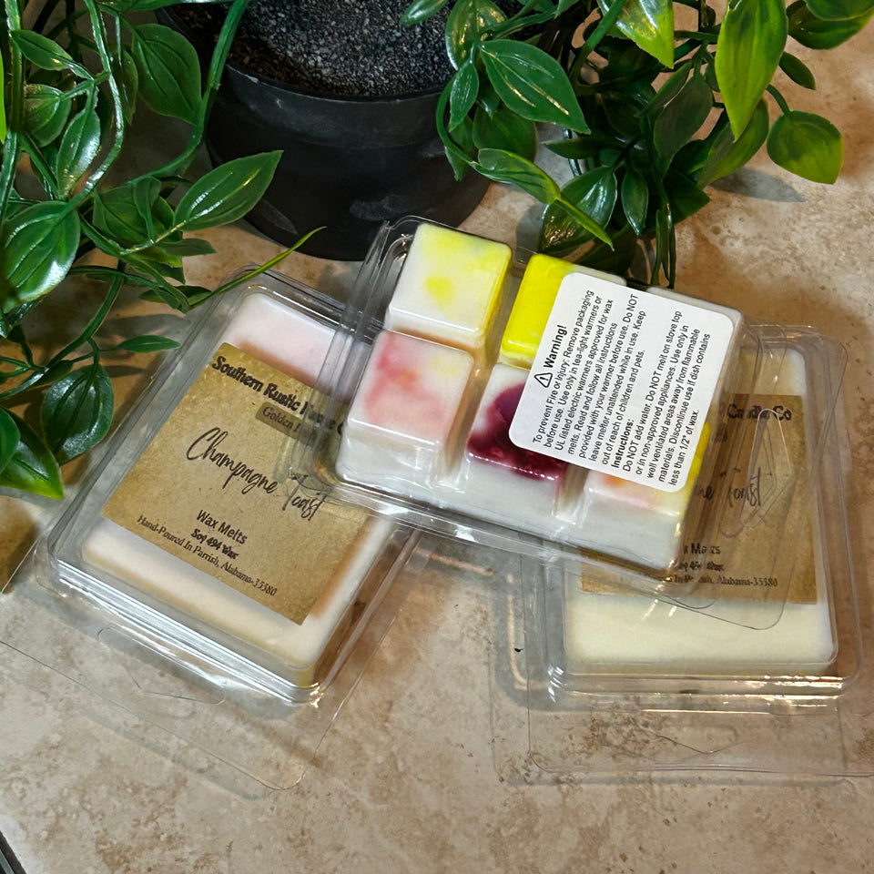 Champagne Toast – Hand-Poured Wax Melt – Southern Rustic Candle Co