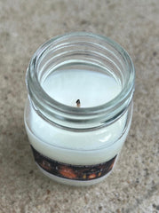 Porch-Side Smoothie-Mango & Coconut Milk Fragrance -3oz Mason Jar Candle-Cotton Wick- Southern Rustic Candle