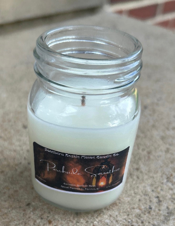 Porch-Side Smoothie – 3oz Mason Jar Candle – Cotton Wick