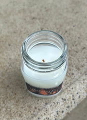 Woodland Whispers-Jasmine Santal Fragrance -3oz-Mason Jar Candle-Cotton Wick-Southern Rustic Candle