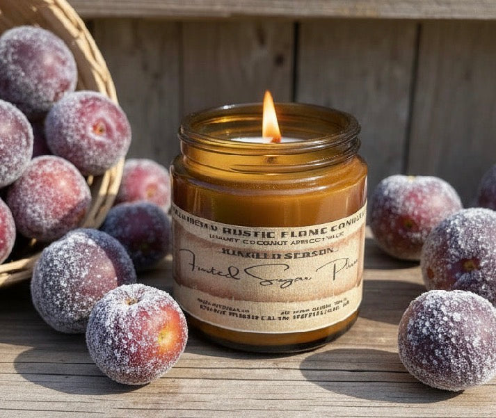 Frosted Sugar Plum – 4oz Wooden Wick