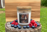 Berry Blue – 10oz Straight Sided Glass Candle – Wooden Wick