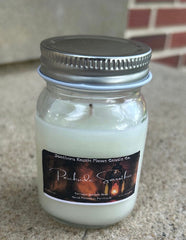 Porch-Side Smoothie-Mango & Coconut Milk Fragrance -3oz Mason Jar Candle-Cotton Wick- Southern Rustic Candle
