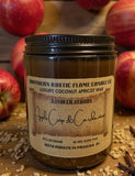 Apple Crisp & Cardamom – 8oz Amber Jar Candle – Cotton Wick