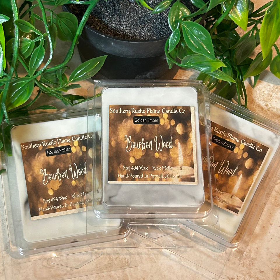 Bourbon Woods – Hand-Poured Wax Melt – Southern Rustic Candle Co