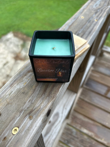 Bartlett Pear-4oz-Black Square Candle