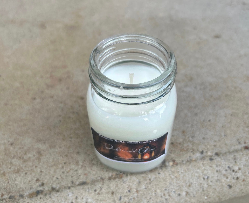 Driftwood Glow – 3oz Mason Jar Candle – Cotton Wick