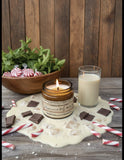 Peppermint Milkshake – 4oz Amber Jar Candle – Wooden Wick