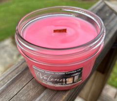 Volcano Scented 8oz-Mason Jar Candle-Wooden Wick-Southern Rustic Candle