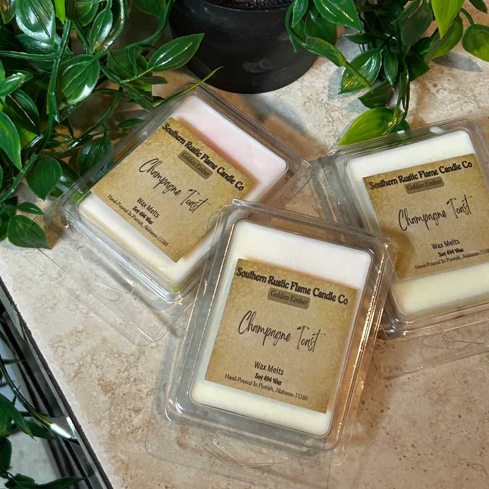 Champagne Toast – Hand-Poured Wax Melt – Southern Rustic Candle Co