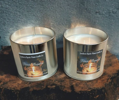 Peach Magnolia-7.5oz-Tin Candle