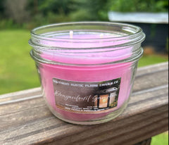 Handmade Dragonfruit Sangria Candle – Sweet and Fruity Scent – Double Wick Mason Jar