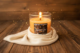 Cashmere Glow – 10oz Straight Sided Glass Candle – Wooden Wick