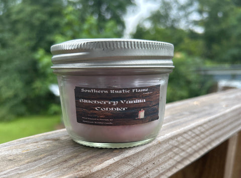 Blueberry Cobbler-8oz-Mason Jar Candle