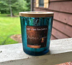 Strawberries & Champagne-10oz-Mercury Blue Candle