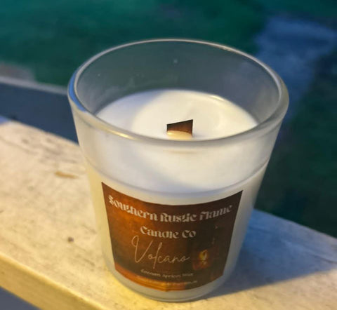 Handcrafted Mango Tropical Candle – 7oz Jar – Coconut Apricot Wax – Island-Inspired Scent