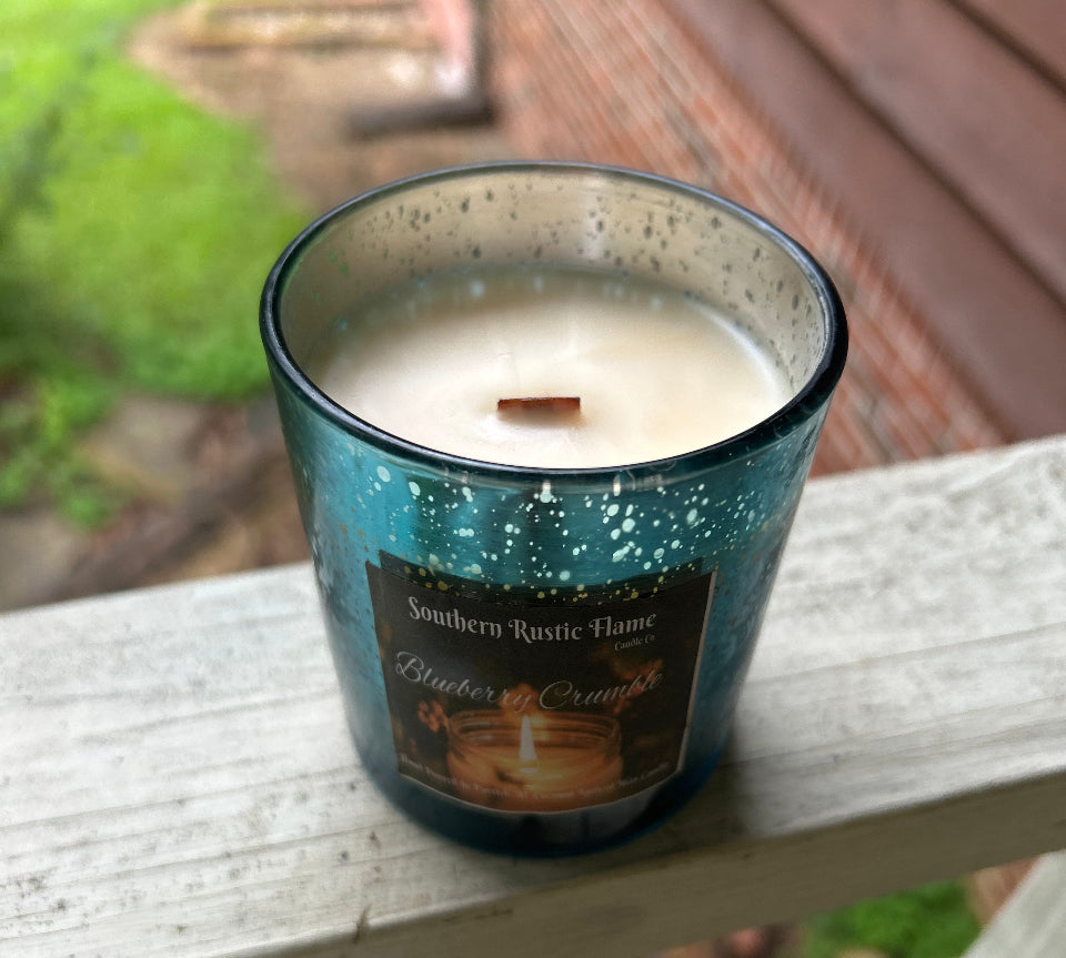 Blueberry Crumble-10oz-Mercury Blue Candle