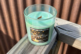 Baja Cactus Blossom – 10oz Straight Sided Glass Candle – Wooden Wick