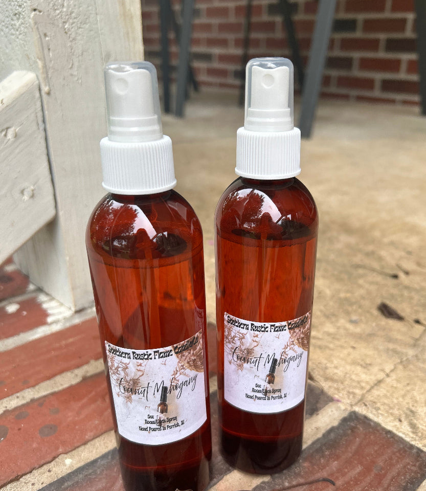 Handmade Coconut Mahogany Linen Spray – Refreshing and Relaxing Home Scent