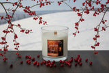 Snowberry Icicle – 10oz Straight Sided Glass Candle – Cotton Wick