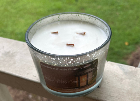 Wild Mountain Honey-16oz Speckled Silver Candle