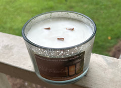 Wild Mountain Honey-16oz Speckled Silver Candle