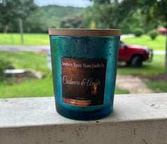 Cashmere & Amber-10oz-Mercury Blue Candle