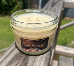 Fudge Brownie-8oz-Mason Jar-Hand Poured Scented Candle