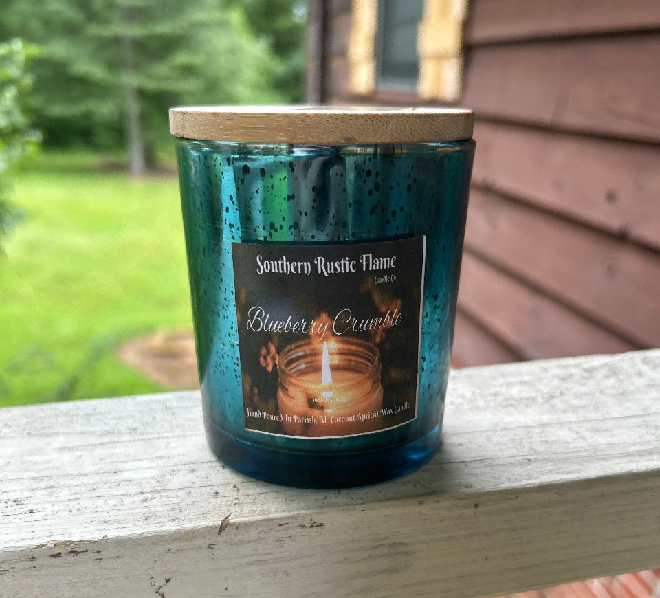 Blueberry Crumble-10oz-Mercury Blue Candle