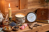 Holy Smoke-4oz-Champagne Tin-Hand-Crafted Scented Candle-The Southern Legacy Collection