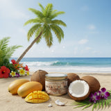 Gulf Shore-10oz Frosted Amber Resin Glass-Hand-Poured Scented Candle-The Southern Legacy Collection