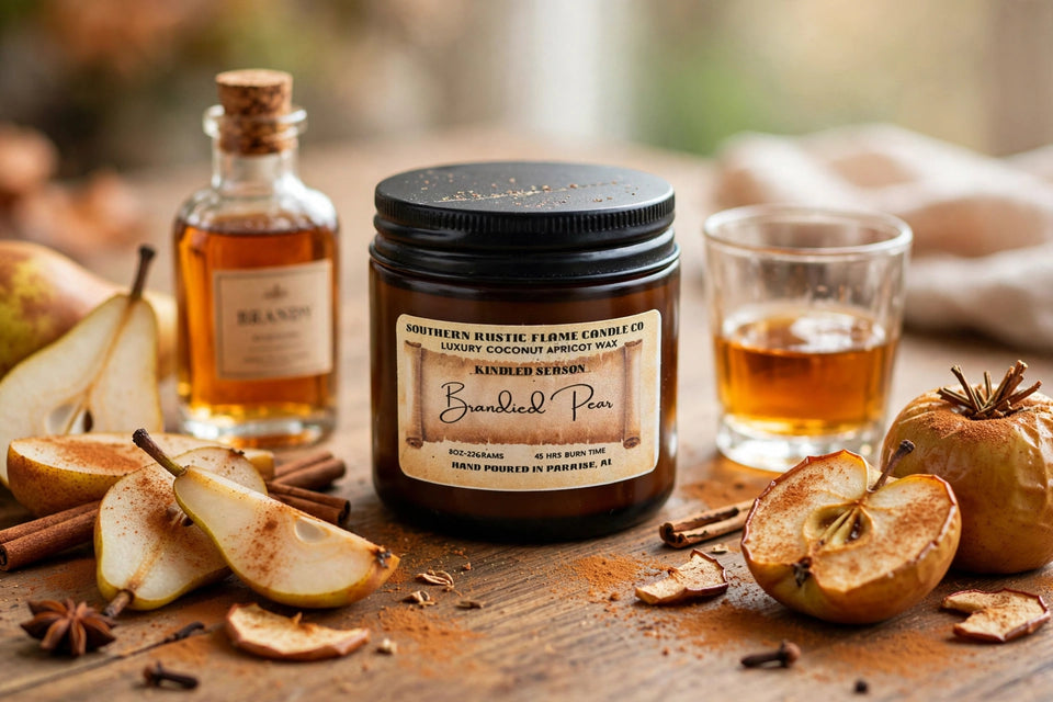 Brandied Pear-2oz-Hand-Poured Scented Candle-Southern Rustic Candle Co