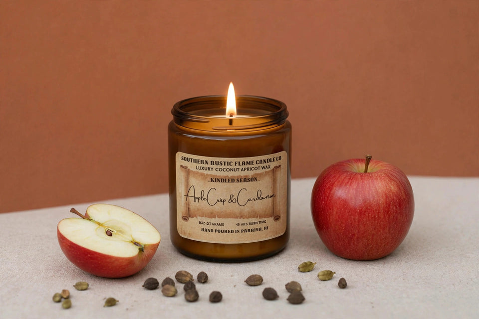 Apple Crisp & Cardamom – 8oz Cotton Wick