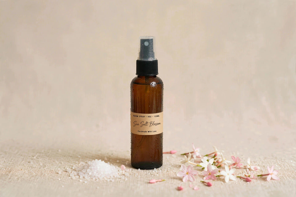 Sea Salt Blossom-4oz Hand Poured Room/Linen Spray-Southern Rustic Candle Co