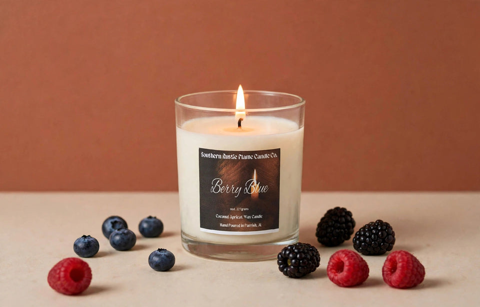 Berry Blue – 10oz Wooden Wick