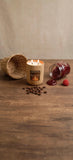 Raspberry Jam-11oz Wood Grain Ceramic Hand-Poured Scented Candle