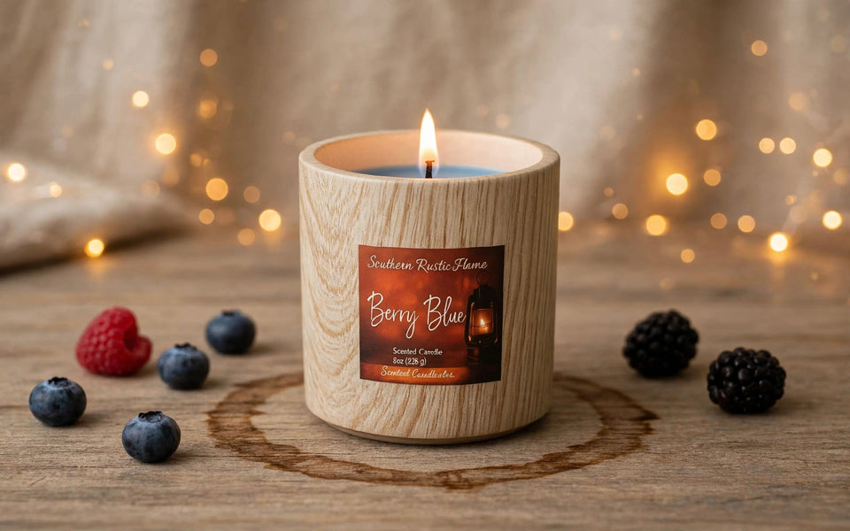 Berry Blue – 11oz Wooden Wick